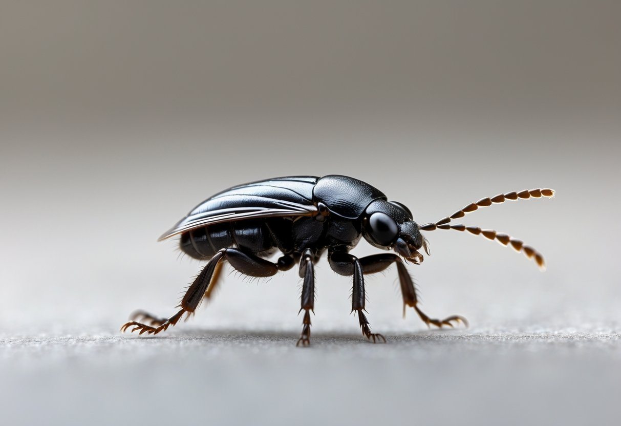 Bichinho preto que parece pulga: identificação, comparação e solução Bichinho preto que parece pulga: identificação, comparação e solução